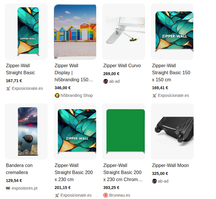 Organische Google-Shopping-Ergebnisse
